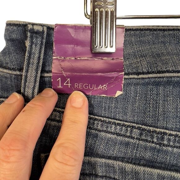 Nwt Lane Bryant Crop High Rise Wide Leg Capri Size 14 Jeans - Picture 9 of 16